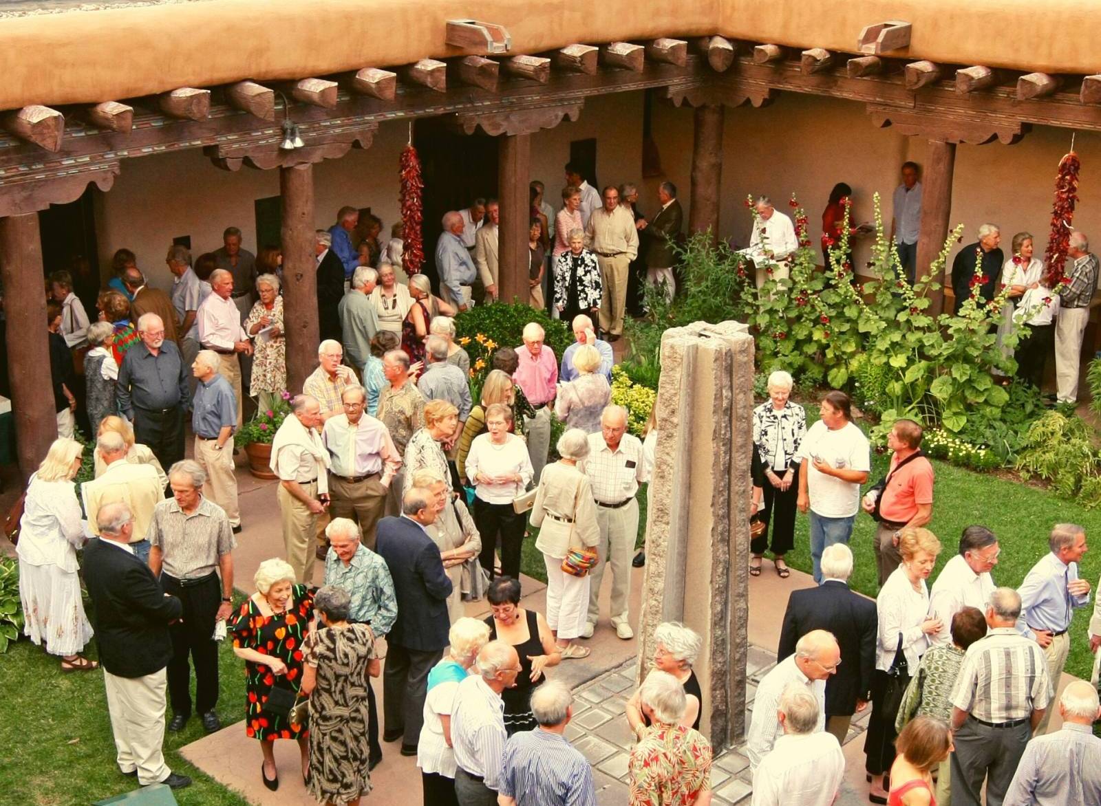 audience at intermission at St Francis